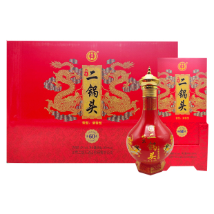 永丰牌北京二锅头金龙60 清香型白酒 42度/52度 500ml*6瓶 含礼袋