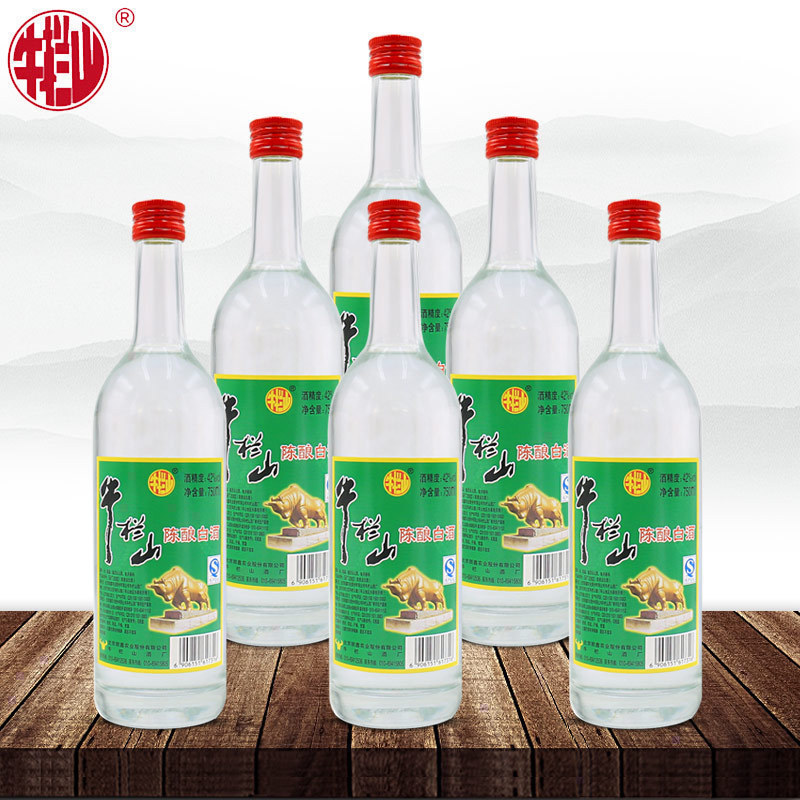 北京牛栏山二锅头酒42度白牛二陈酿白酒750ml 浓香型*6瓶白酒整箱