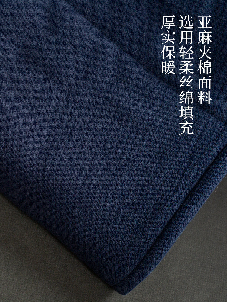 WINTER MONK CLOTHES COTTON COATS MONK CLOTHES COTTON JACKETS MENS AND WOMENS LINEN MONK CLOTHES COTTON THICKENED COTTON ROBES LONG GOWNS MEDITATION CLOTHES