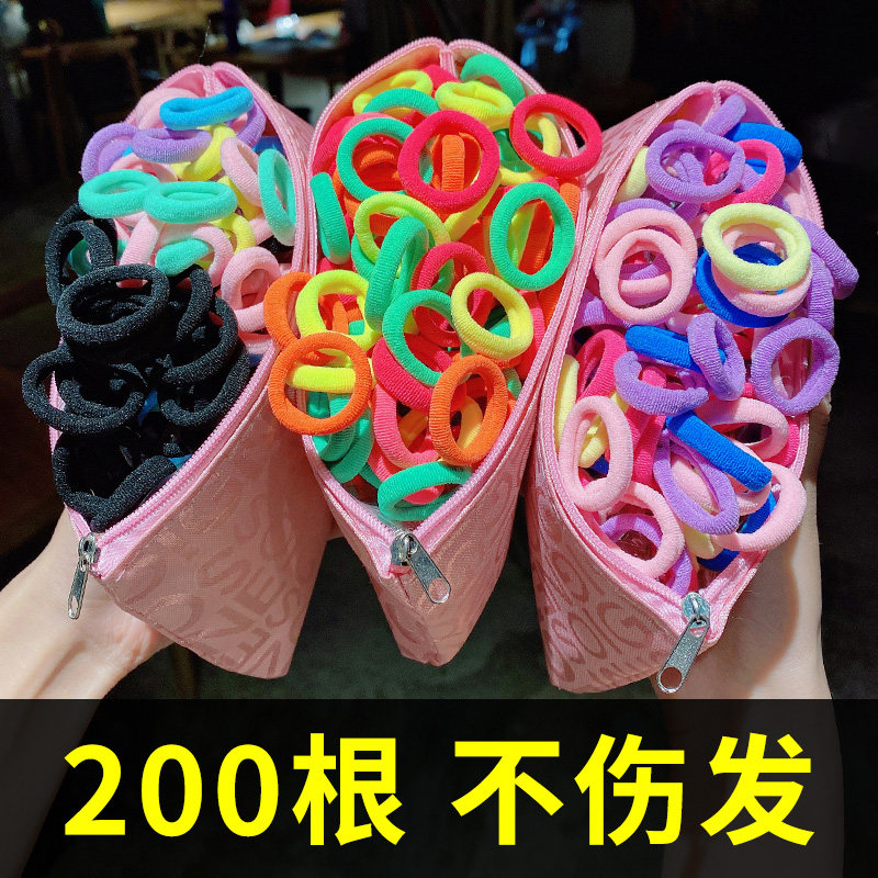 宝宝小皮筋女童扎头发小发圈不伤发弹性好头绳儿童发饰发绳头饰女