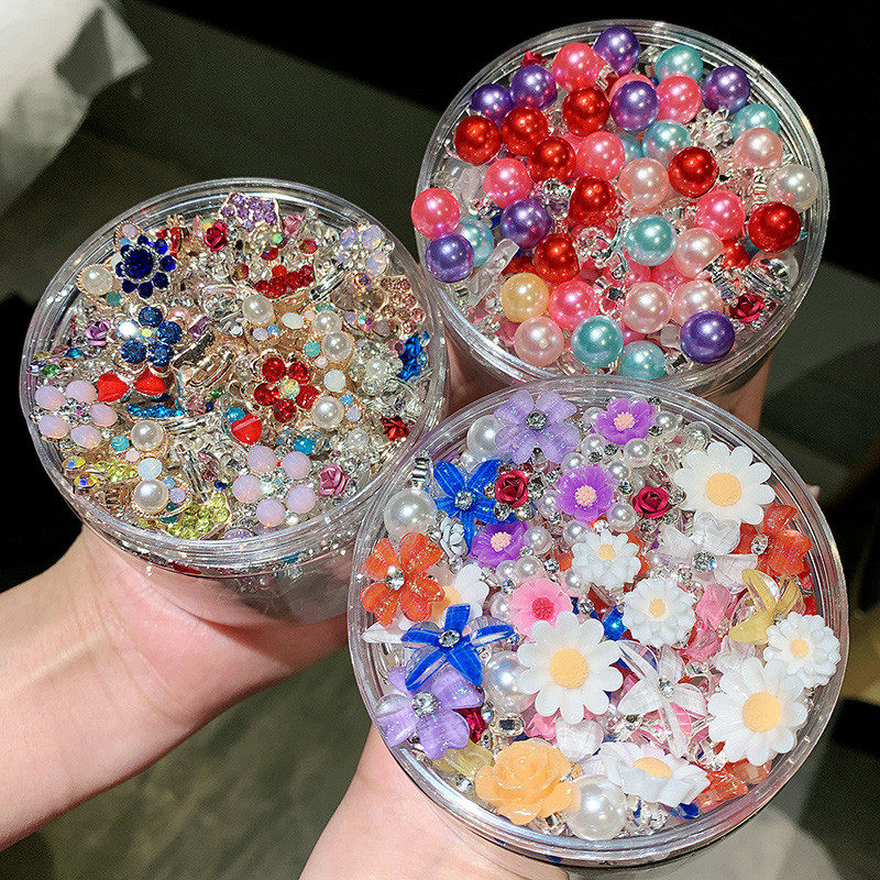 儿童豆豆扣发饰韩国网红公主可爱水钻小发夹女童宝宝点缀编发头饰