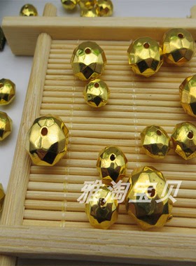 金色车轮隔珠DIY饰品配件