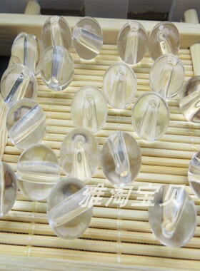 饰品14mm仿水晶白色亚克力