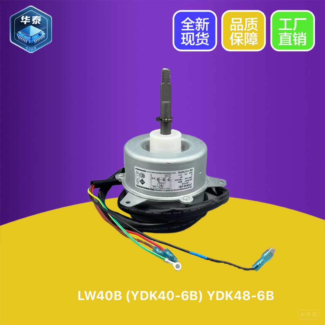 全新原装2P格力空空调散热风机室外电机LW40B(YDK40-6B) YDK48-6B
