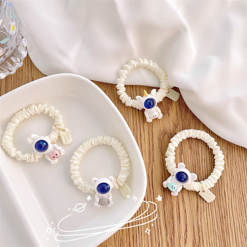 可以做手链的可爱太空人发圈女ins网红韩版宇航员头绳情侣闺蜜潮