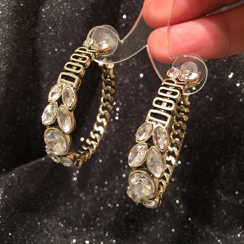 S925银针复古做旧麦穗耳环圈圈星星字母耳饰夸张大气baby同款耳饰