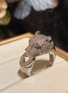 卡通猫咪戒指轻奢优雅女