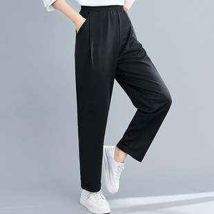 松紧腰显瘦遮腿肉休闲裤 胖mm韩版 支持代发2071 女装 300斤特大码