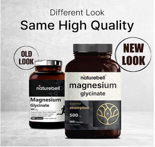 美国Magnesium Glycinate 双倍强度甘氨酸镁螯合500毫克180粒
