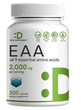 美国DEAL SUPPLEMENT必需氨基酸 (EAA) 2000毫克9合1支链氨基酸