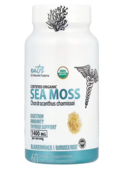 美国Nature's Fusions Nutri 有机海苔1400 毫克 60粒胶囊