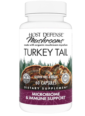 美国Host Defense火鸡尾胶囊天然免疫系统和消化支持蘑菇补充剂