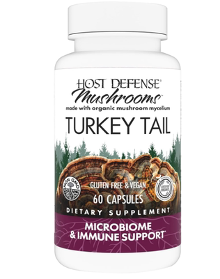 美国Host Defense火鸡尾胶囊天然免疫系统和消化支持蘑菇补充剂