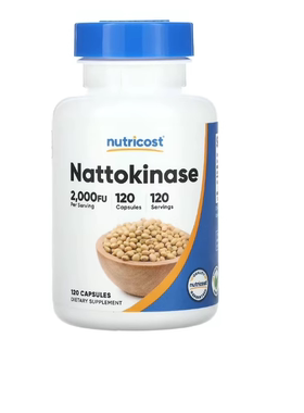 美国Nutricost 纳豆激酶 2000 FU 心脏 血管 健康120 粒胶囊