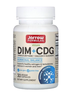 美国Jarrow Formulas DIM + CDG清体配方二吲哚基甲烷30粒