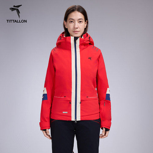 体拓女式双板四向弹力专业滑雪服