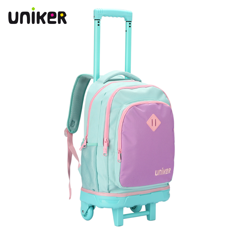 UNIKER拉杆书包小学生1-6年级