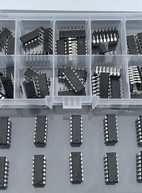 10种集成电路IC芯片直插74HC系列00/02/04/08/86/125/132混盒装