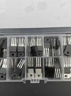 10种场效应三极管包TO-220封装直插2N60/4N60/8N60/13003/75NF75