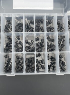 240件24种规格 6x8工字型电感 2.2uH-100mH 圆柱体插件电感器套装