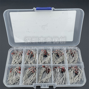 10种规格200只1N4728~1N4737 1W稳压二极管套装4730 4735 元件盒