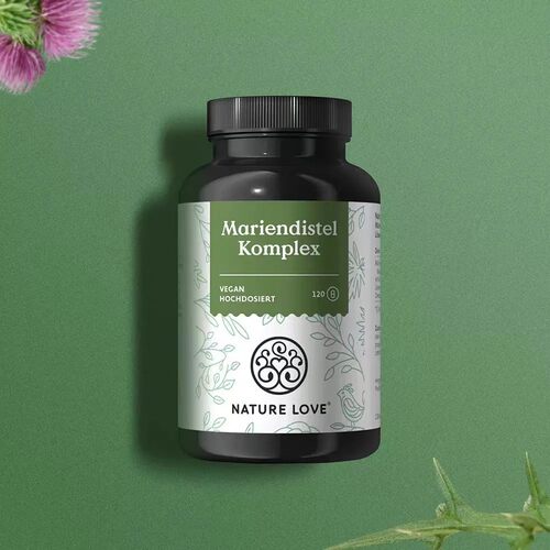 德国NatureLove进口水飞蓟奶蓟朝鲜蓟草胶囊护旰高浓度熬夜解酒