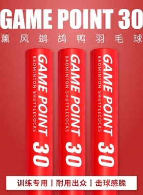 薰风羽毛球稳定耐打不易烂12只装鸭毛熏风官方正品GP30羽球训练球