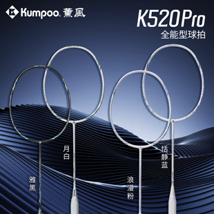 薰风新款k520PRO新色羽毛球拍全碳纤维比赛训练单拍熏风正品
