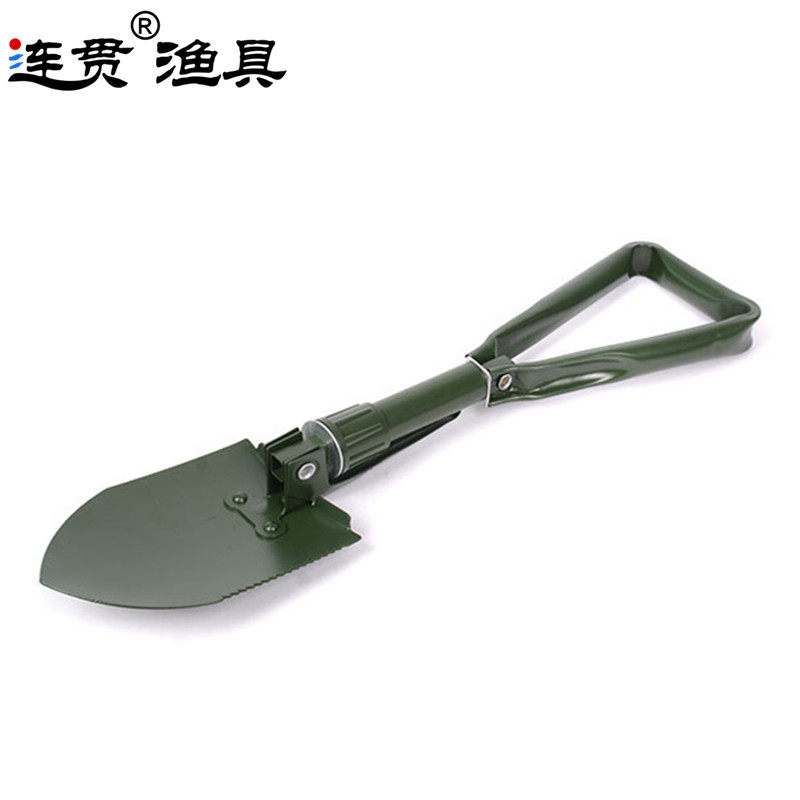 工兵铲便携式车载锹锰钢延长杆单铲头德国野战折叠多功能户外铁锹