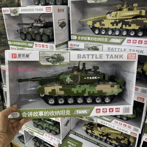 坦克导弹运载平板拖车运输车声光