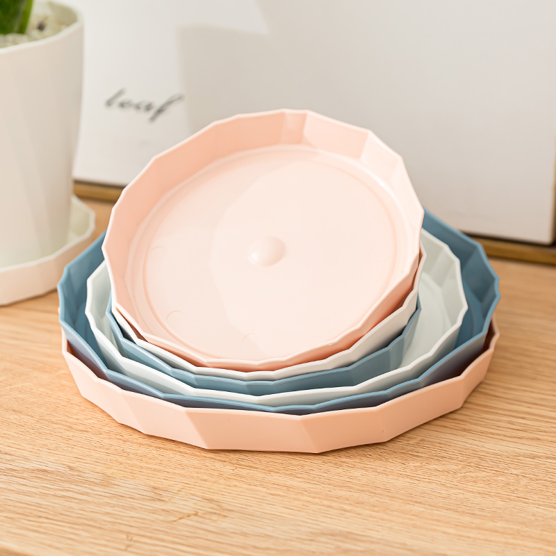 加厚接水塑料圆形垫绿萝花盆托盘