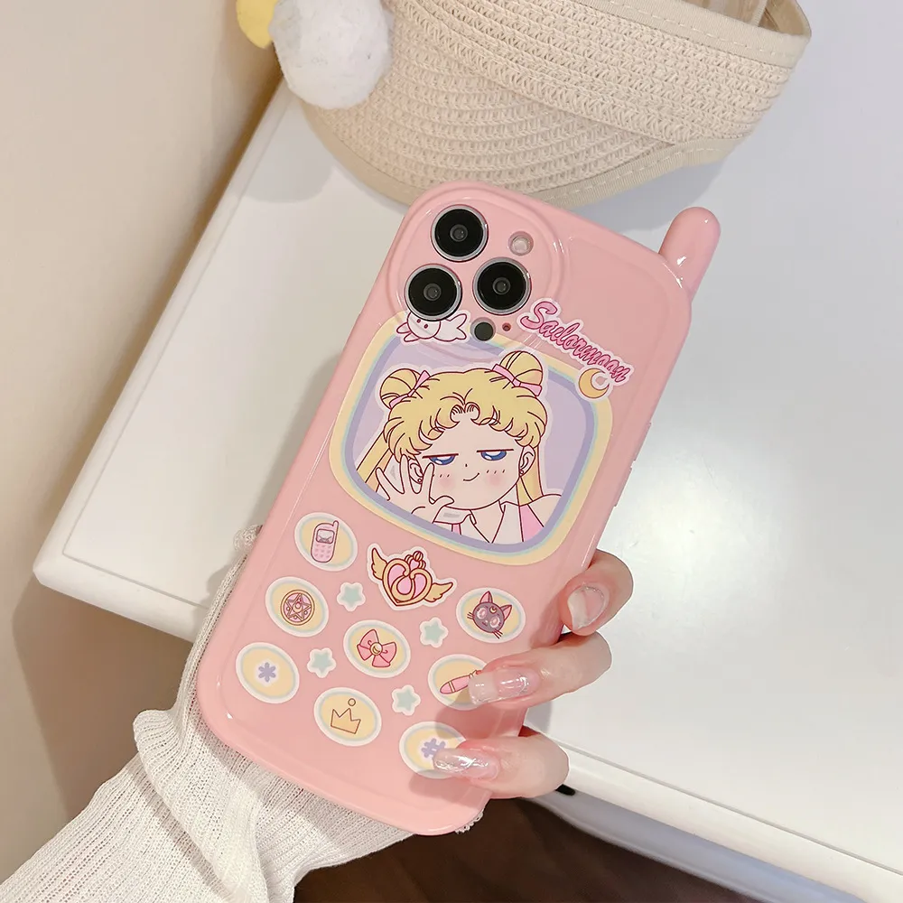复古按键手机x适用iphone13苹果12手机壳14promax天线16硅胶15pro