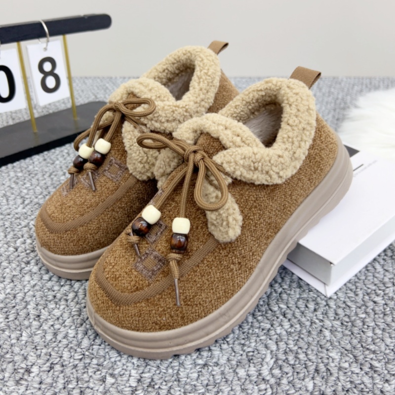 系带休闲棉鞋老北京布鞋女棉鞋