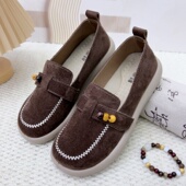 新款 女鞋 妈妈单鞋 2026春季 一脚蹬懒人单鞋 老北京布鞋 舒适轻便单鞋