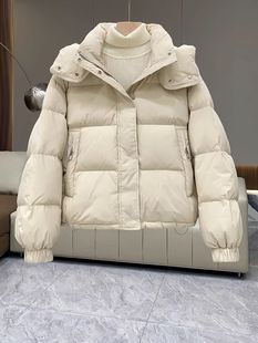棉袄女款大码连帽年棉衣女士2025短款羽绒棉服冬季小个子外套百搭