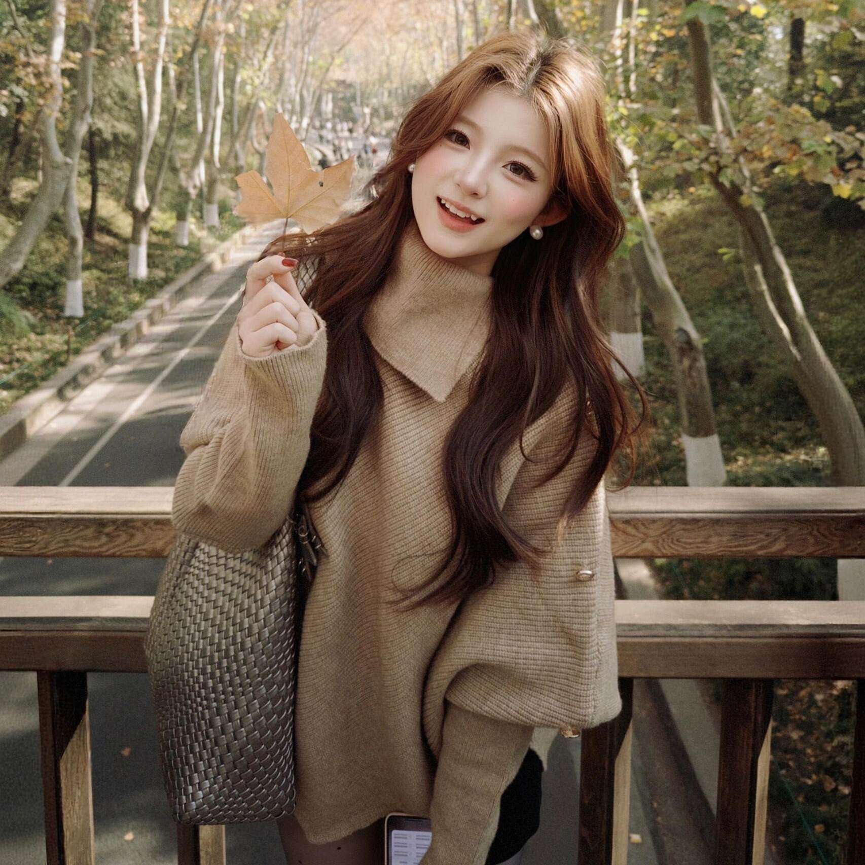 2025新款慵懒高领蝙蝠袖针织衫女秋冬宽松高级感毛衣外套外搭上衣,女装/女士精品,毛针织衫,淘宝优惠券,粉丝福利购,淘宝优惠卷