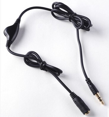耳机延长线 带调音 音量调节 电脑 手机 mp3 3.5mm线控调音 1米长