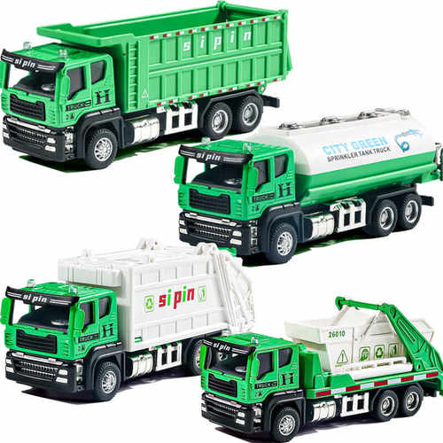 环卫工程车玩具翻斗垃圾车