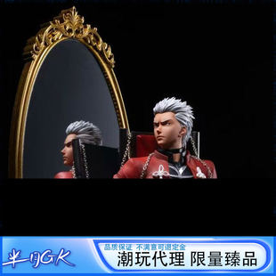 【男C系列S-S18工作室 Fate 卫宫士郎 红A 可替换手办 雕像模玩