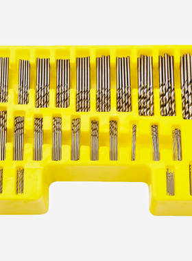 微型开孔器150PC迷你钻头直柄小麻花钻套装镀钛钻头0.4-3.2mmDIY