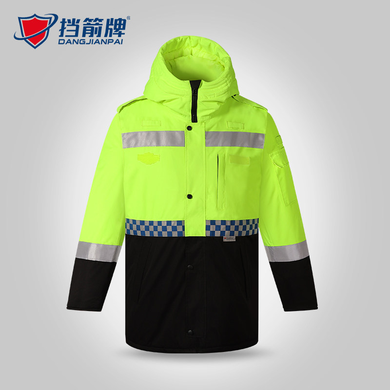 交通反光棉衣充电发热冬季外套