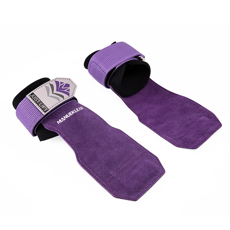 thumbnail for Deadlift fitness booster with wrist pads for men and women grip strength cowhide palm guard pull-up assist with equipment training gloves