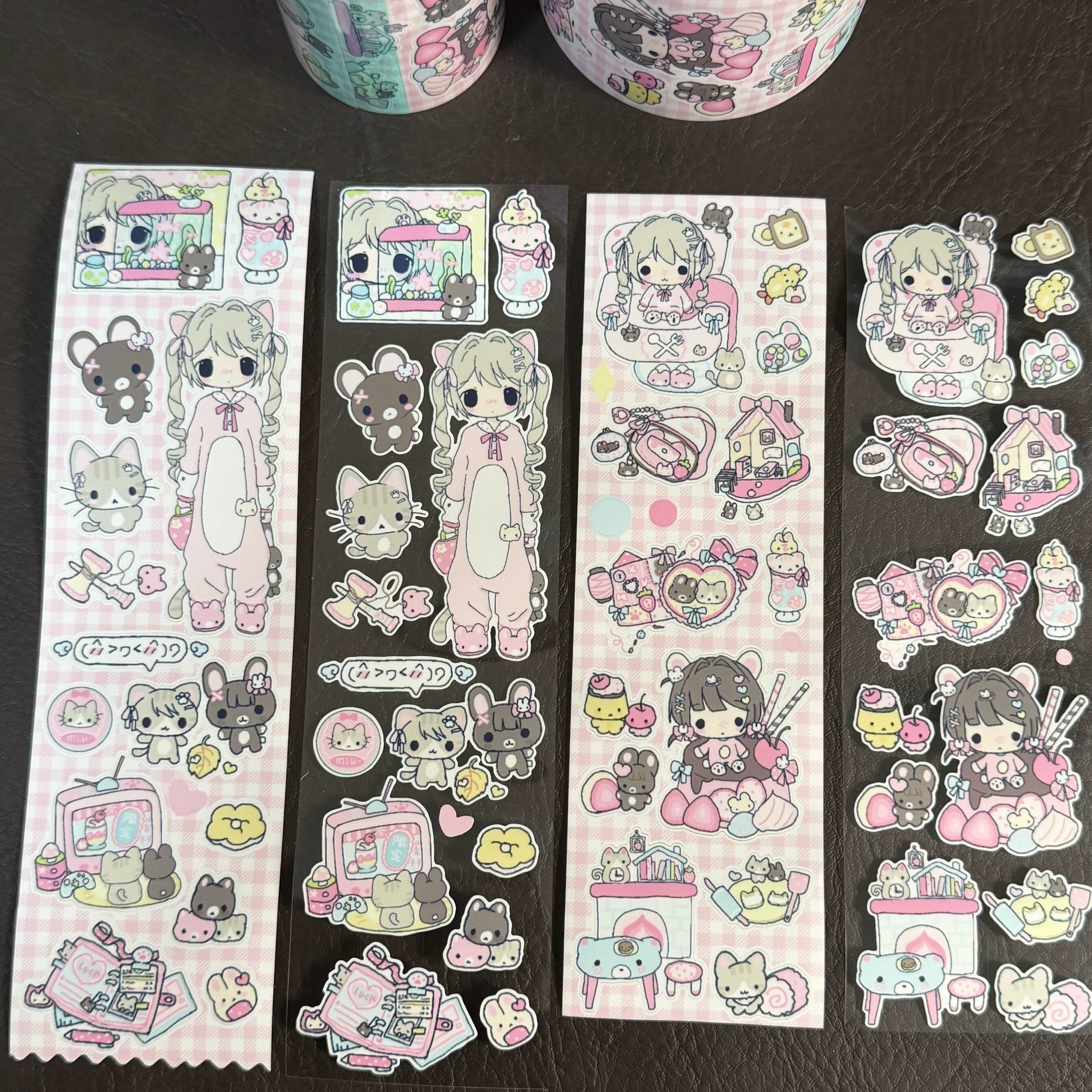 绝情辣椒油分装| 特级甜品师贴纸卷元气少女居家日常人物切膜胶带