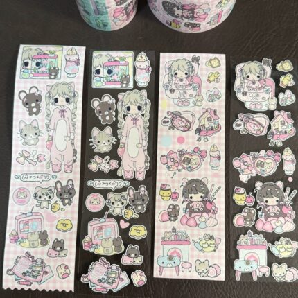 绝情辣椒油分装| 特级甜品师贴纸卷元气少女居家日常人物切膜胶带