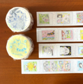 手绘插画风拍立得日常 贴纸卷分装 贴画手帐素材 person Little