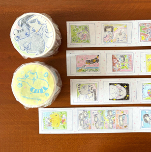 Little person 贴纸卷分装 手绘插画风拍立得日常 贴画手帐素材