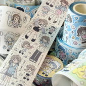 Kirakira原创贴纸卷合集分装 饰 居家日常女孩切膜手帐素材手机装