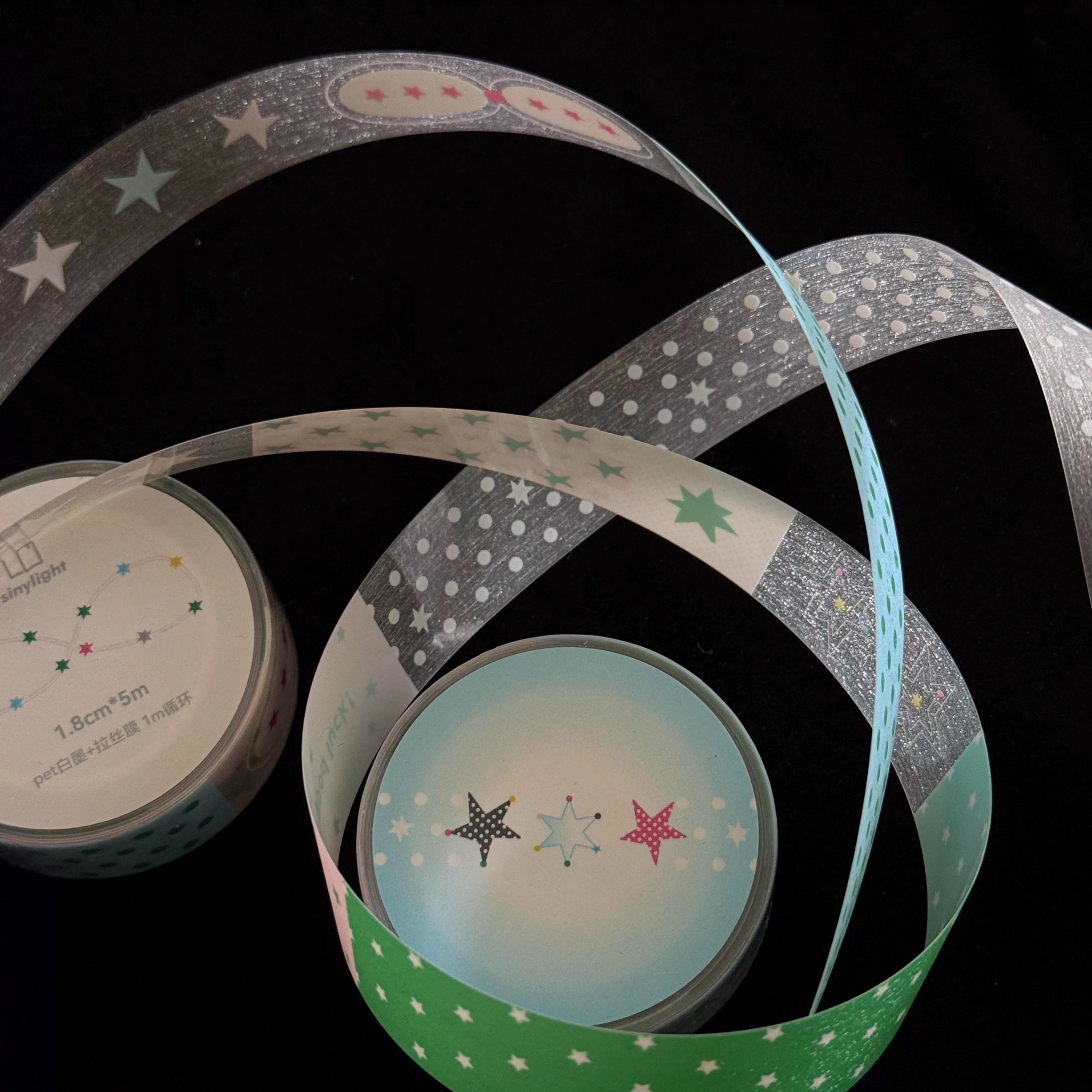 sinylight 分装繁星pet胶带拉丝胶带盐系手帐百搭拼贴点缀素材,文具电教/文化用品/商务用品,贴纸/立体贴纸,淘宝优惠券,粉丝福利购,淘宝优惠卷