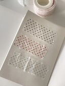 fancyfancyfancy分装 波点星星硫酸纸卷带背胶手帐基础胶带贴纸卷