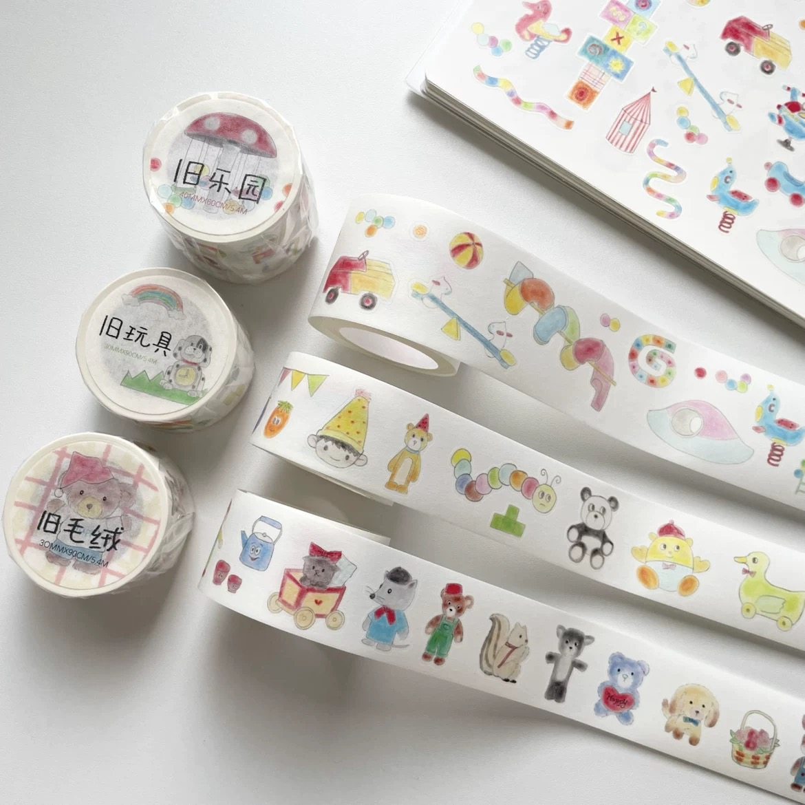 铁甲小狗分装怀旧复古旧玩具贴纸卷盐系手绘风手帐拼贴装饰素材,文具电教/文化用品/商务用品,贴纸/立体贴纸,淘宝优惠券,粉丝福利购,淘宝优惠卷